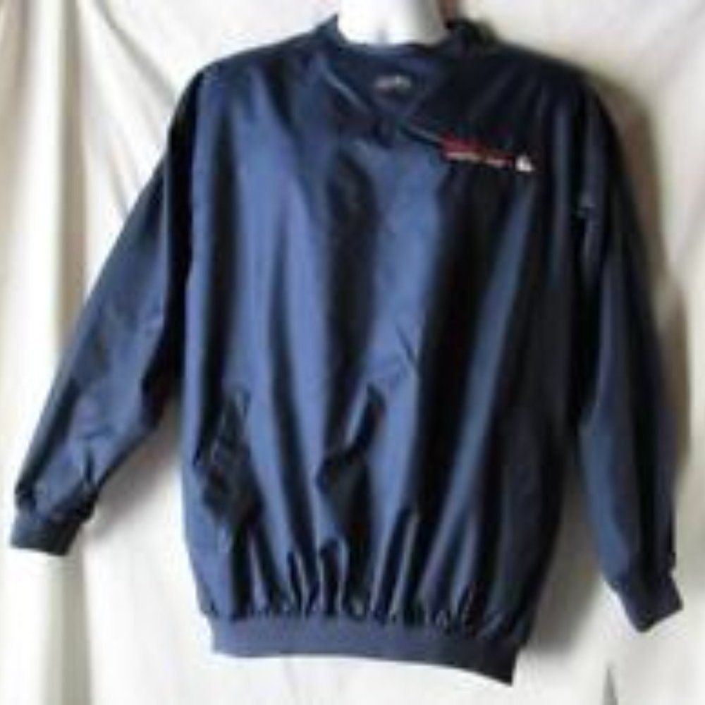 Men's Chicago Cubs Blue Pullover Jacket Size Medium NWT